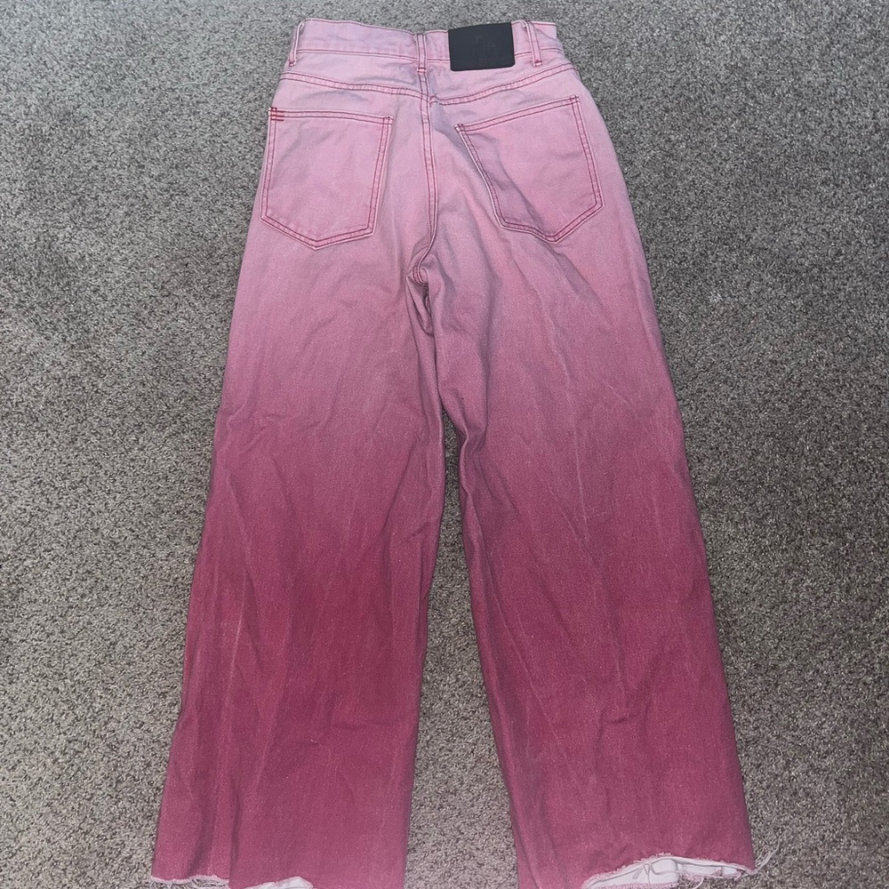 BDG Pink Ombre Flare Jeans